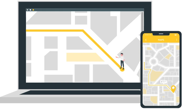 Simular el movimiento del GPS basado en la ruta personalizada