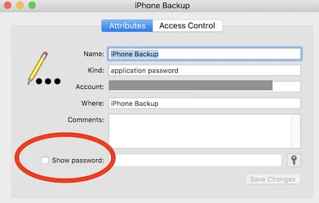 find itunes password via keychain