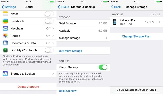 change icloud storage plan