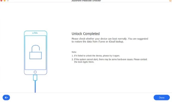 joyshare iphone password unlocker