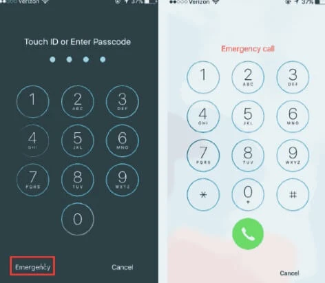 activate iphone using emergency call