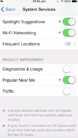wifiネットワークを無効にする