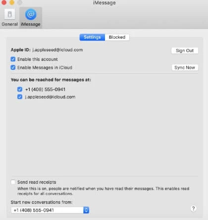 disable imessage mac