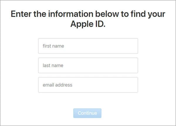 find apple id