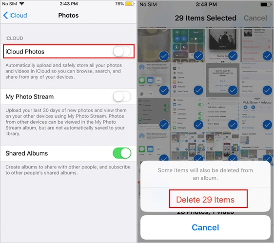 disable icloud photos