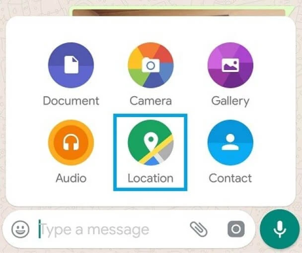 whatsapp share location