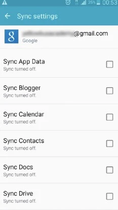 sync contacts andriod 