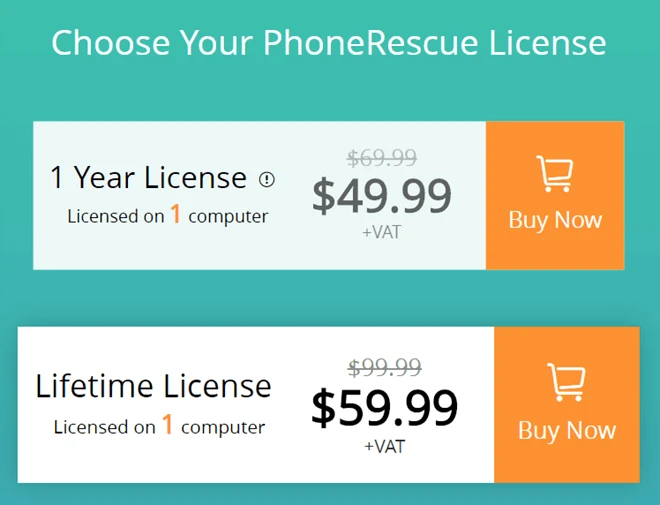 imobie phonerescue pricing