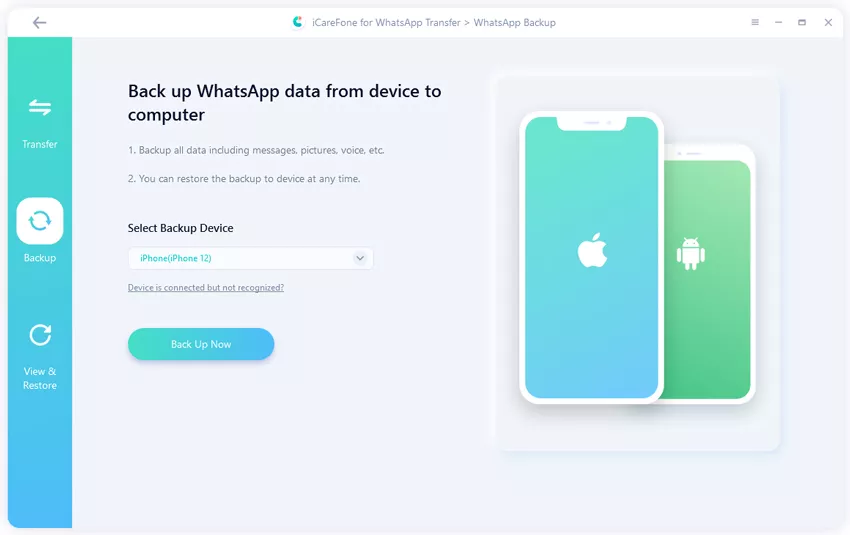 backup whatsapp on iphone