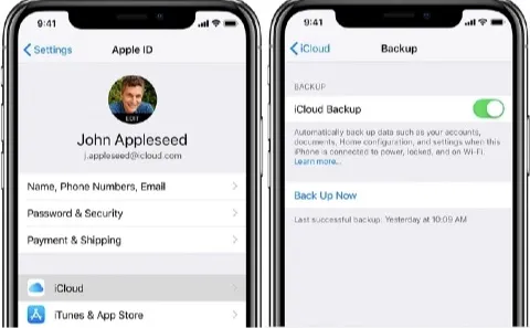 backup iphone with icloud