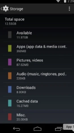 android storage