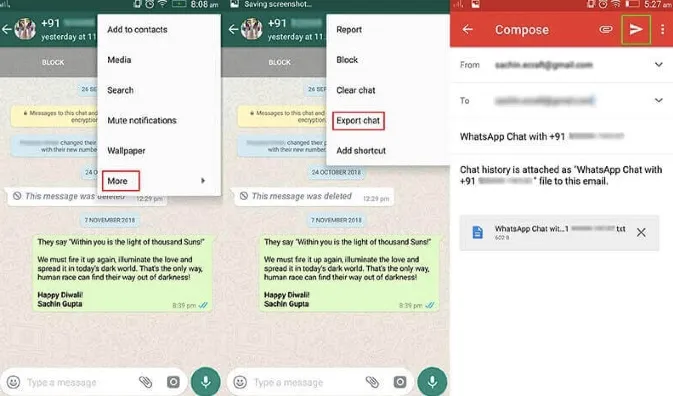 export whatsapp chat email