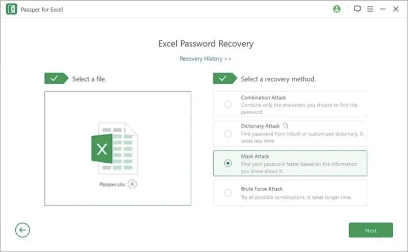 2. 添加已加密的Excel檔案