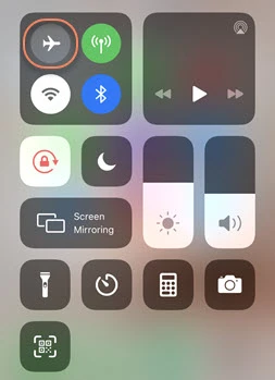 disable airplace mode