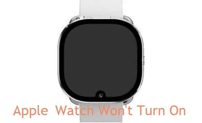 apple watch won't turn on