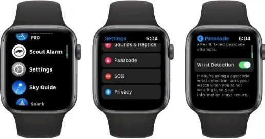 apple watch wrist detection