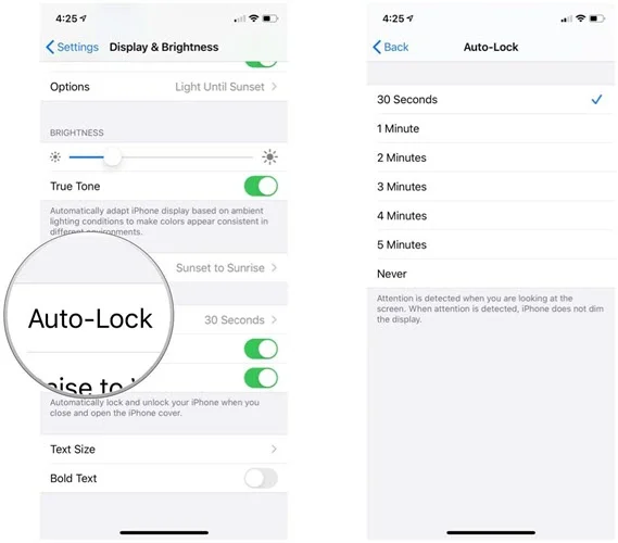 auto lock iphone