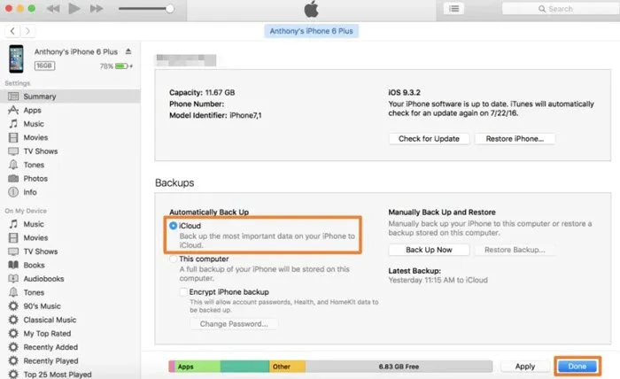 automatically backup icloud