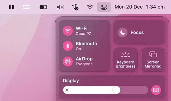 turn off and turn on bluetooth wifi mac