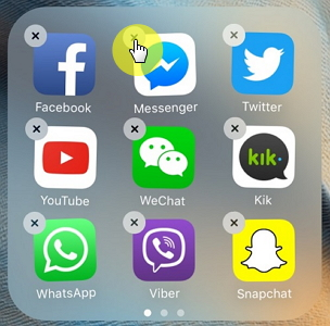 delete fb messenger app from iphone