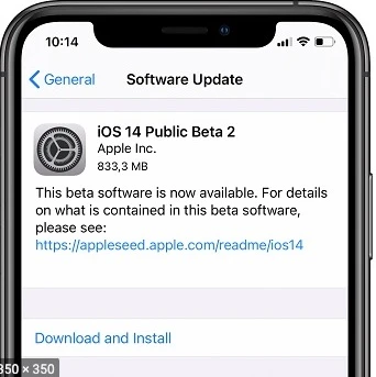 udpate ios to the latest version