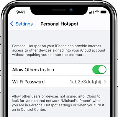 iphone personal hotspot