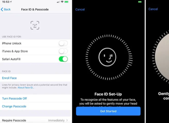 set up face id