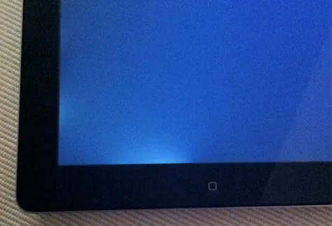 ipad blue screen