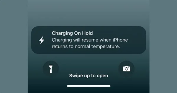 iphone charging on hold