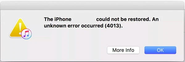 iphone error 4013