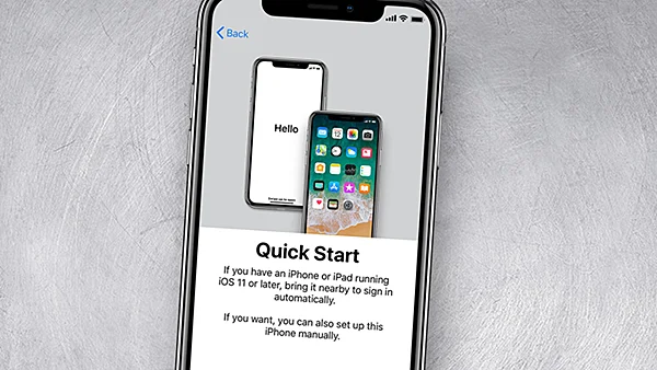 quick start iphone