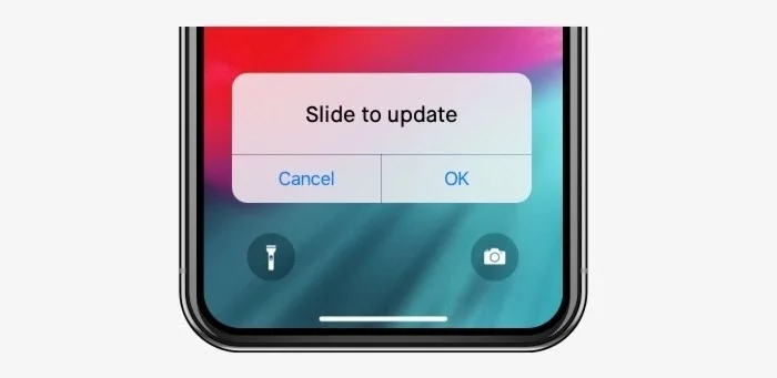 iphone stuck on slide to upgrade