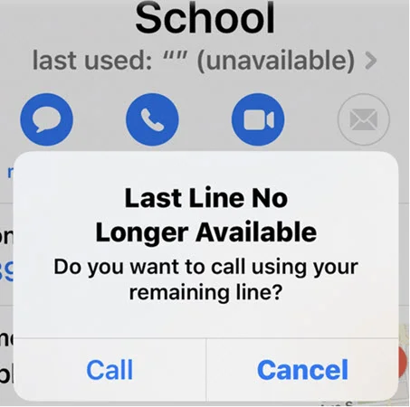 last line no longer available