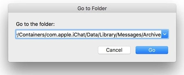 mac messages folder