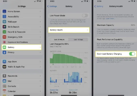 optimized battery charging