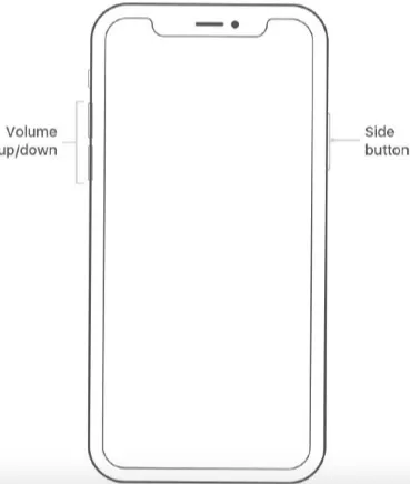 restart iphone x and newer models