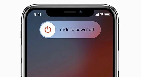 turn off and turn on iphone