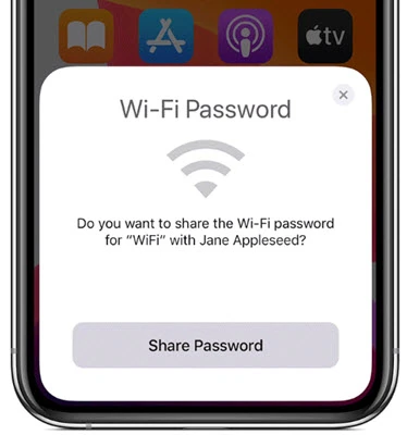 share wifi password