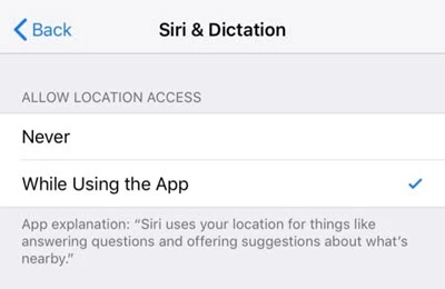 siri location services