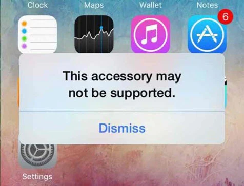 this accessory may not be supported