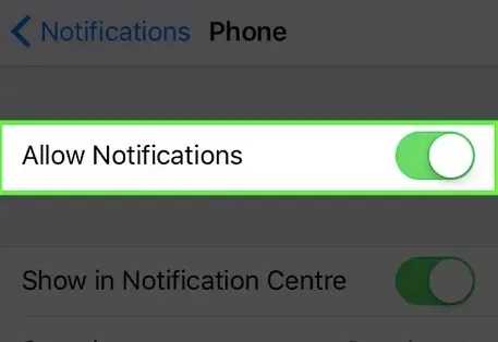turn off phone notifications iphone