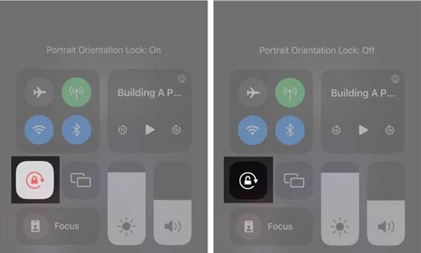 turn off portrait orientation lock on iphone