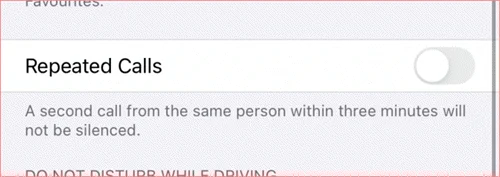 turn off repeated calls