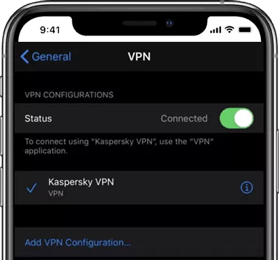 turn off vpn on iphone