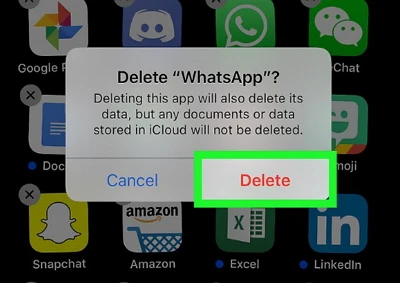 uninstall whatsapp