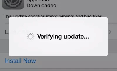 iphone stuck on verifying update