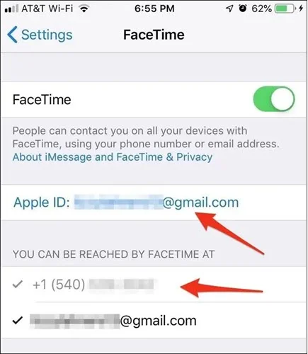 you can be reached by facetime