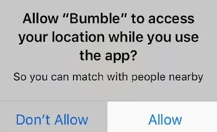 bumble location