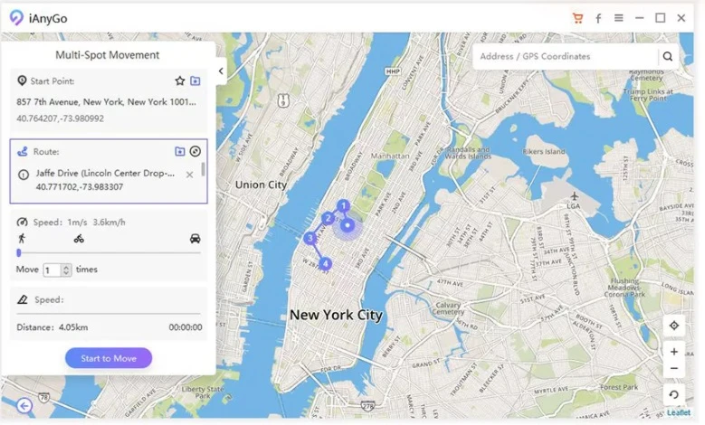 customize mult-point route