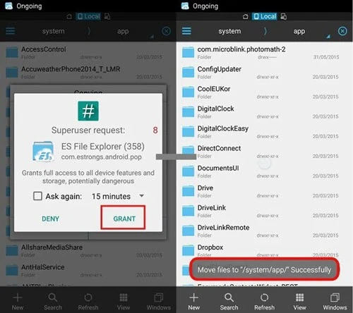 es file explorer system